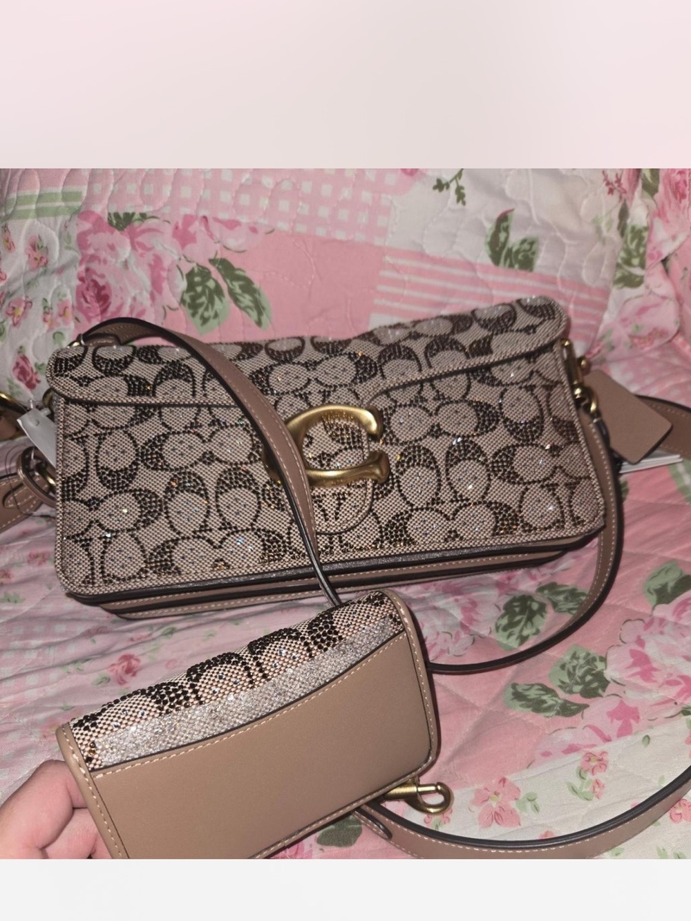COACH Crystal Tabby 26 Crossbody with Gold Hardware - Picture 2 of 6